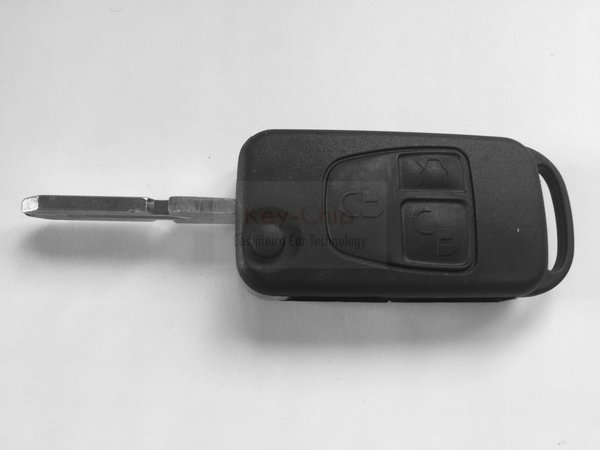 Mercedes Benz 3 Tasten Klappschlüssel-Gehäuse, HU39