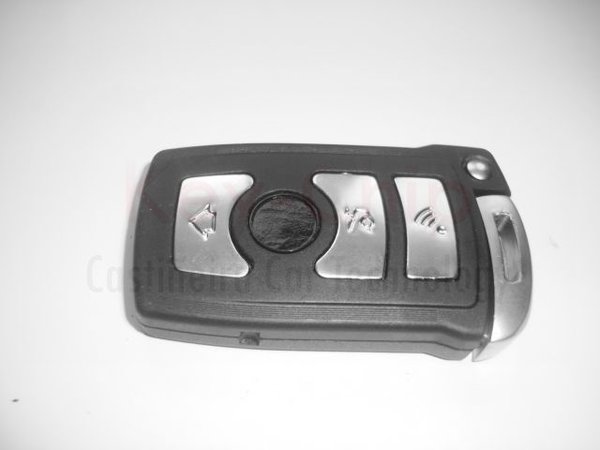 BMW Smartkey Schlüssel Gehäuse mit 4 -Tasten und Schlüsselrohling
