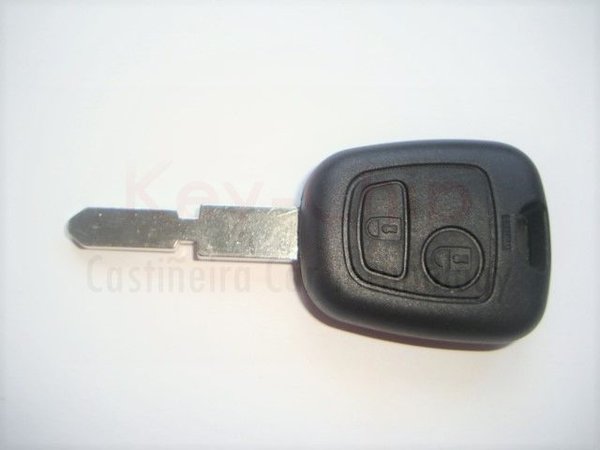Citroen 2 Tasten Autoschlüssel Gehäuse inkl. Schlüsselrohling