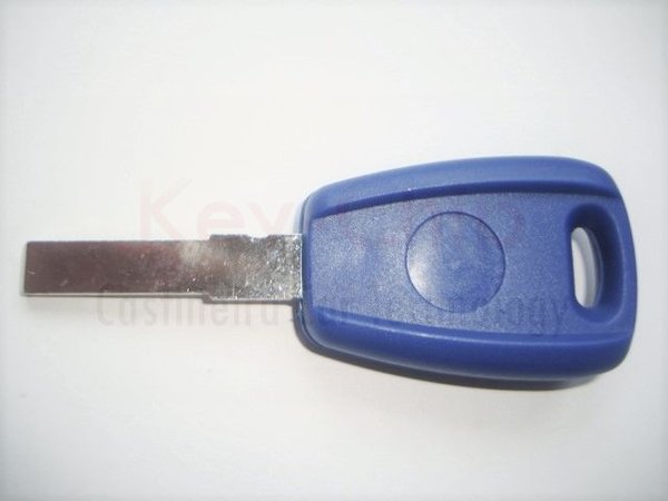 Fiat Schlüsselgehäuse 1 Taste mit Rohling blau