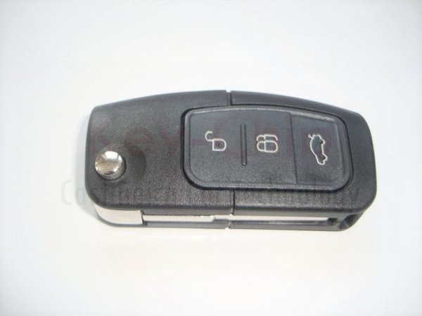 Ford Klappschlüssel Gehäuse 3 Tasten, Schlüsselblatt HU101