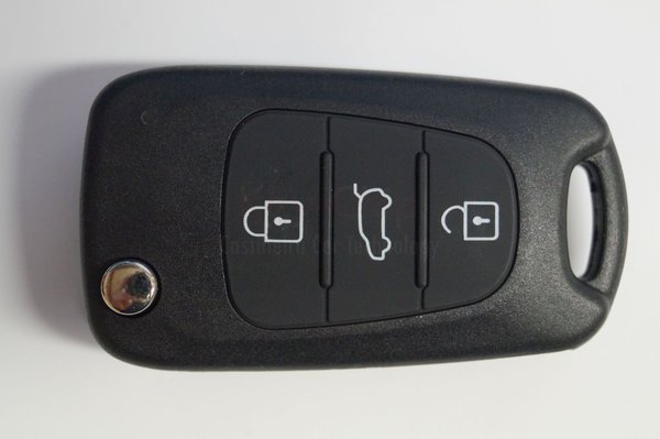 Hyundai Funkschlüssel 3-Tasten mit 434MHz und Schlüsselgehäuse klappbar