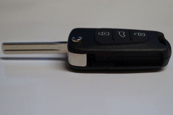 Hyundai Funkschlüssel 3-Tasten mit 434MHz und Schlüsselgehäuse klappbar