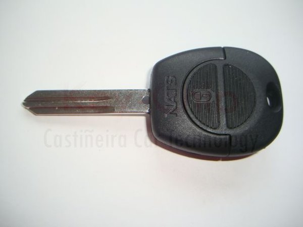 Nissan Funkschlüsselgehäuse 2 Tasten mit Schlüsselrohling
