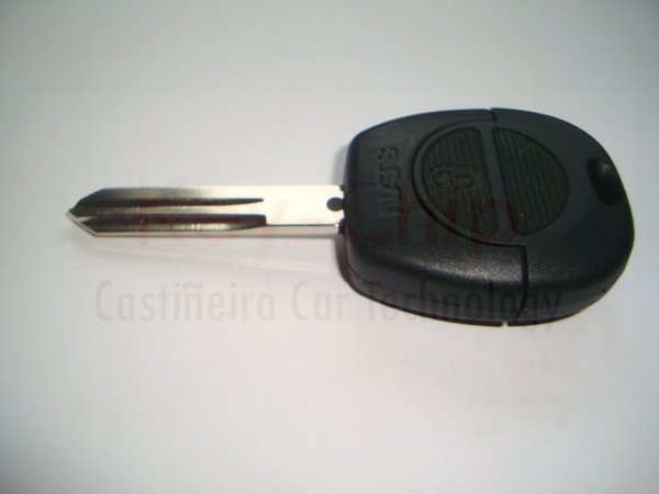 Nissan Funkschlüsselgehäuse 2 Tasten mit Schlüsselrohling NSN11