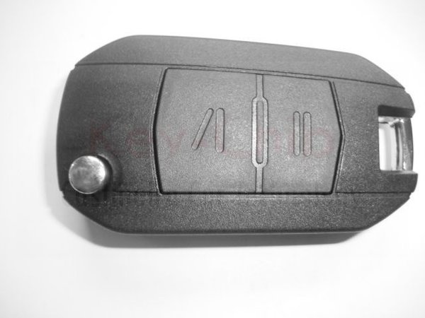 Opel Funkschlüsselgehäuse mit 2 Tasten und Schlüsselrohling klappbar