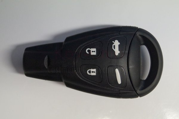 Opel und SAAB Funkschlüsselgehäuse 4 Tasten mit Schlüsselrohling