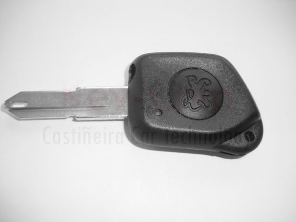Peugeot Funkschlüsselgehäuse 1-Taste mit Schlüsselrohling
