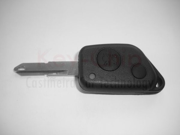 Peugeot Funkschlüsselgehäuse 2-Taste mit Schlüsselrohling