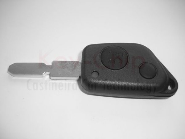 Peugeot Funkschlüsselgehäuse 2-Taste mit Schlüsselrohling NE78