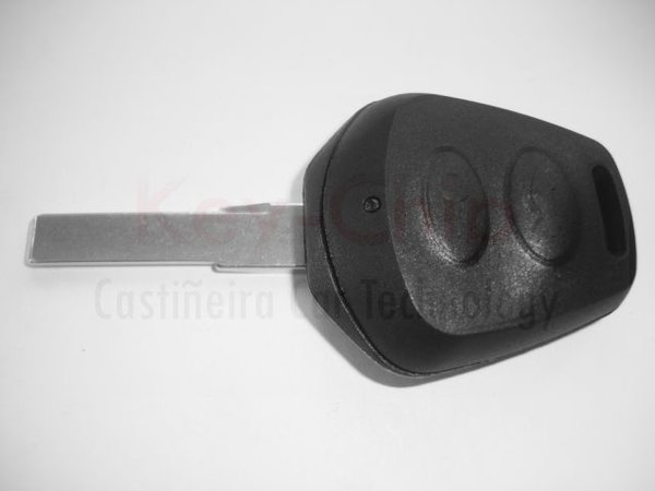 Porsche Funkschlüsselgehäuse 2-Tasten mit Schlüsselrohling
