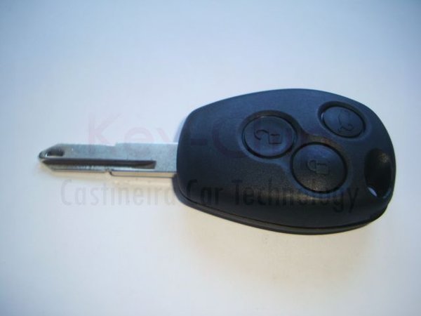 Renault Funkschlüsselgehäuse 3-Tasten mit Schlüsselrohling NE73