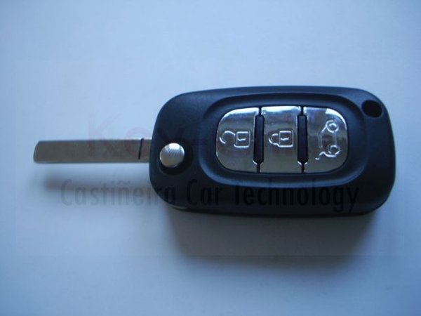 Renault Funkschlüssel 3-Tasten mit 434MHz (Chip-ID46, PCF7961)
