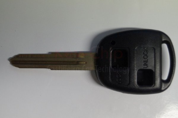 Toyota  Funkschlüsselgehäuse 2-Tasten mit Schlüsselrohling ( Rohling TOY41)