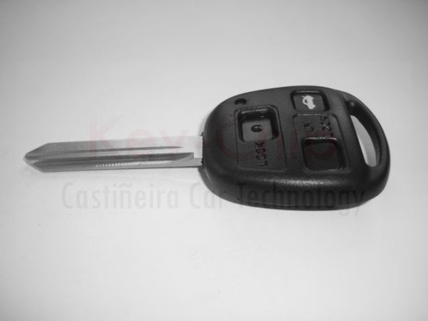 Toyota  Funkschlüsselgehäuse 3-Tasten mit Schlüsselrohling ( Rohling TOY47-SH3)