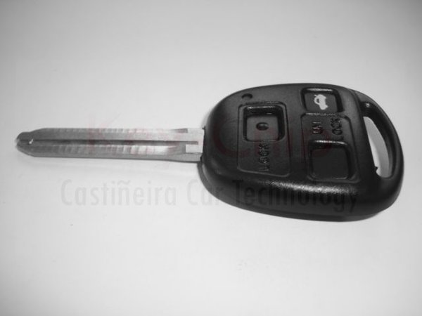 Toyota  Funkschlüsselgehäuse 3-Tasten mit Schlüsselrohling ( Rohling TOY43-SH3)