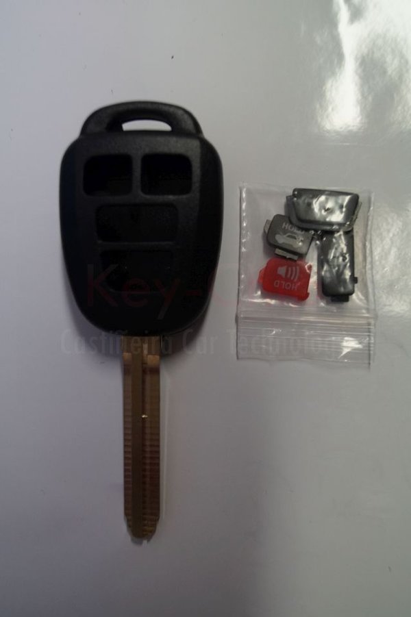 Toyota  Funkschlüsselgehäuse 3+1-Tasten (Panic-Taste) mit Schlüsselrohling