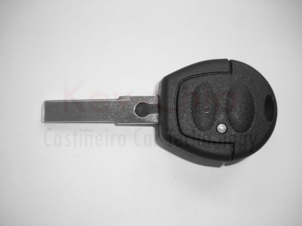 VW Funkschlüsselgehäuse 2-Tasten mit Schlüsselrohling