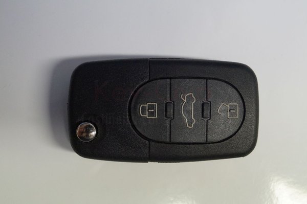 VW Funkschlüssel 3-Tasten mit Schlüsselrohling klappbar (433MHz 1J0959753B)