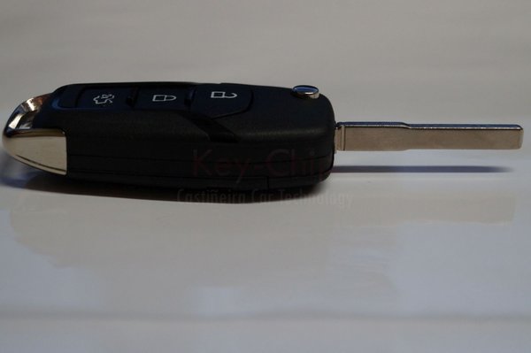 Ford Funkschlüsselgehäuse 3-Tasten mit Schlüsselrohling HU101 klappbar