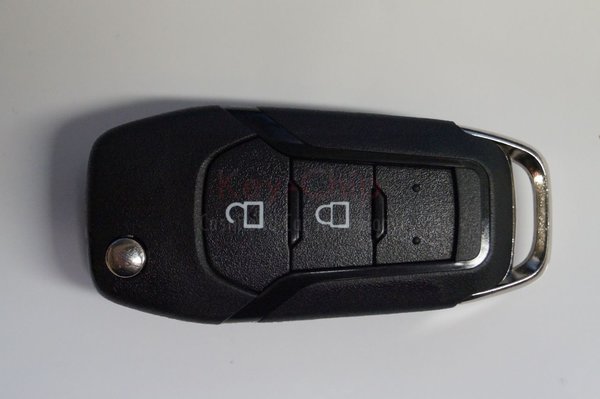 Ford Funkschlüsselgehäuse 2-Tasten mit Schlüsselrohling HU101 klappbar