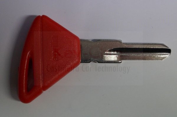 Aprilia Motorradschlüssel mit Schlüsselrohling (rot)