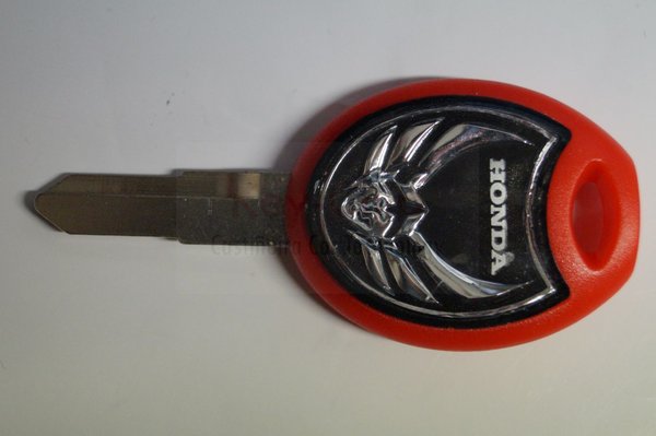 Honda Motorradschlüssel mit Schlüsselrohling rechts (rot)