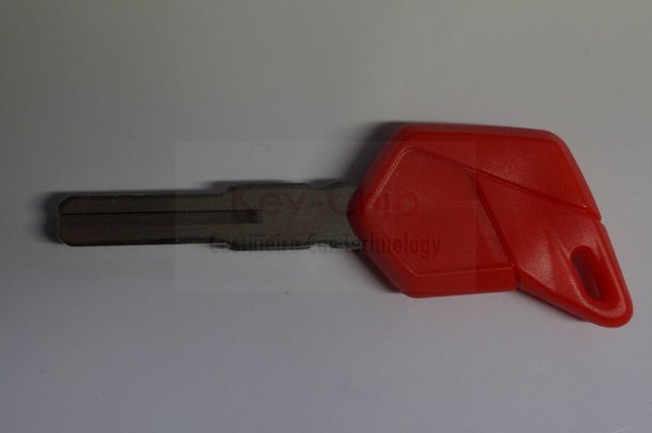 MV Agusta Motorradschlüssel mit Schlüsselrohling geschlitzt (rot)
