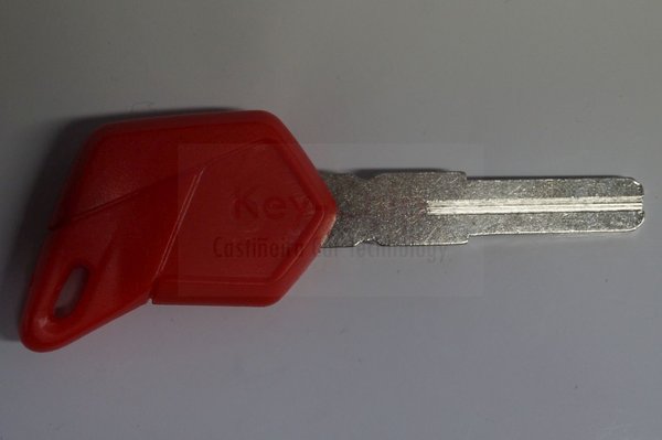 MV Agusta Motorradschlüssel mit Schlüsselrohling geschlitzt (rot)