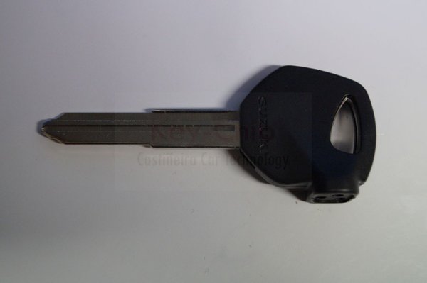 Suzuki Motorradschlüssel mit Schlüsselrohling kurz (schwarz)