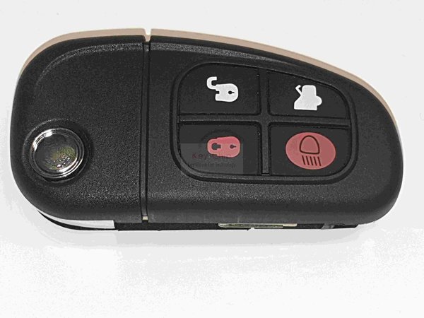 Jaguar Funkschlüssel 4-Tasten 433MHz inkl. Schlüsselrohling