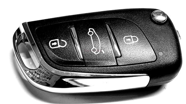 UNIVERSAL PREMIUM Funkschlüssel für alle Fahrzeuge im VW-Style, 3-Tasten